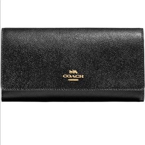 Coach Crossgrain Leather Trifold Wallet. Like New!